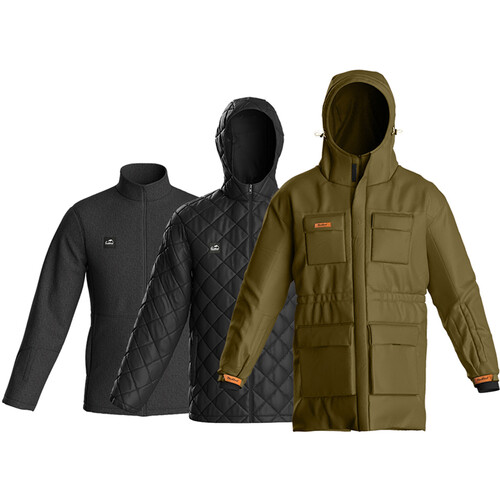 Haukland 7-in-1 Photography Jacket (Olive Men's X-Small)