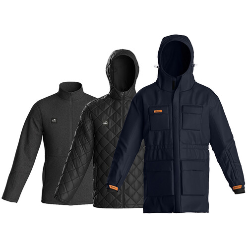 Haukland 7-in-1 Photography Jacket (Black/Blue Men's Small)