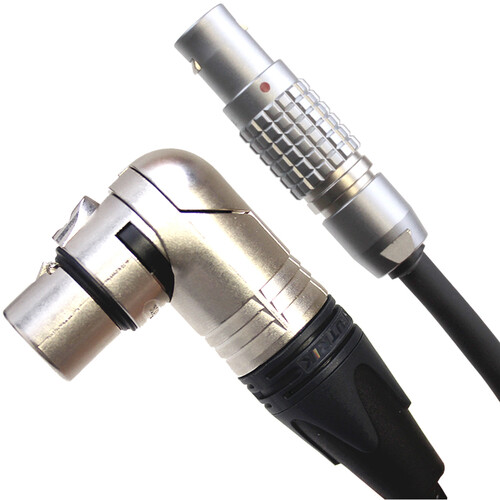 Hawk-Woods 6-Pin LEMO Male to 4-Pin XLR Female Right-Angle Power Cable for Ronin 2 (11.8