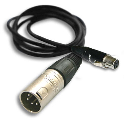 Hawk-Woods 4-Pin XLR Male to 4-Pin Mini-XLR Female Cable (29.5