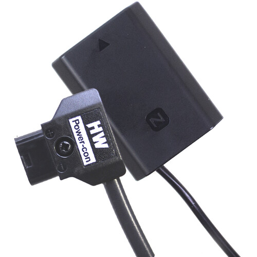 Hawk-Woods LR-16Z Dummy Battery for Sony a7S/R III Cameras (1.5')