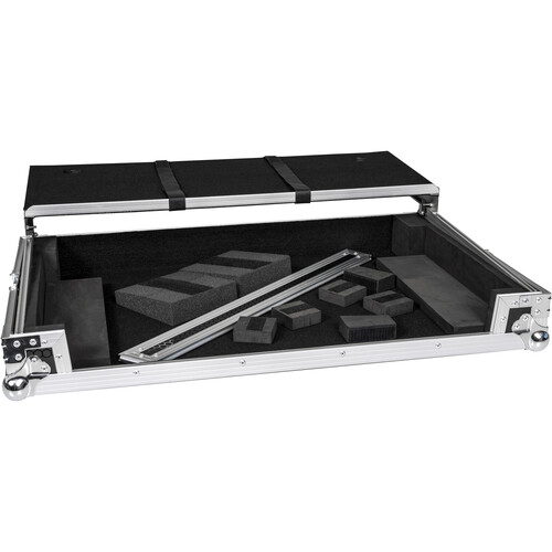 Headliner Flight Case with Laptop Platform for Pioneer DJ DDJ-REV7 (Silver and Black)