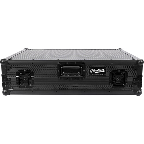 Headliner Flight Case with Laptop Platform and Wheels for Pioneer DJ DDJ-FLX10 and DDJ-1000SRT (All Black)