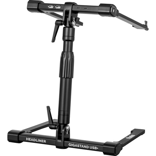 Headliner Gigastand USB+ DJ Laptop Stand with USB Hub