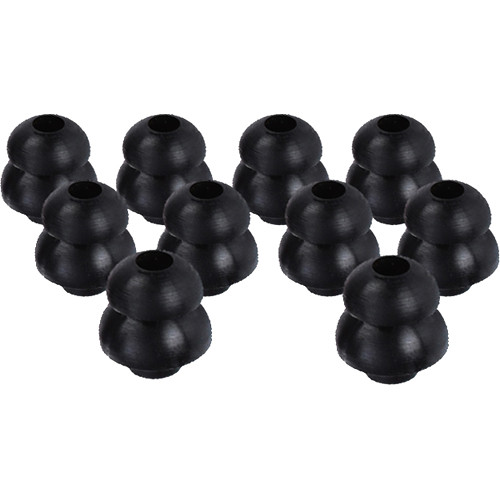 Hear Technologies EarFills Silicone Sleeves for Future Sonics Spectrum Series G10 (Black Large 3 Pair)