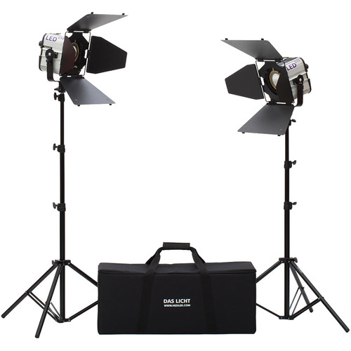 Hedler Profilux LED650 Daylight 2-Light Kit with Stands and Bag