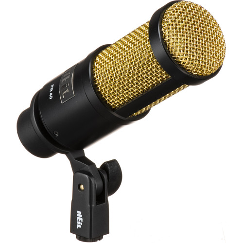 Heil Sound PR 40 Dynamic Cardioid Front-Address Studio PR40 BG