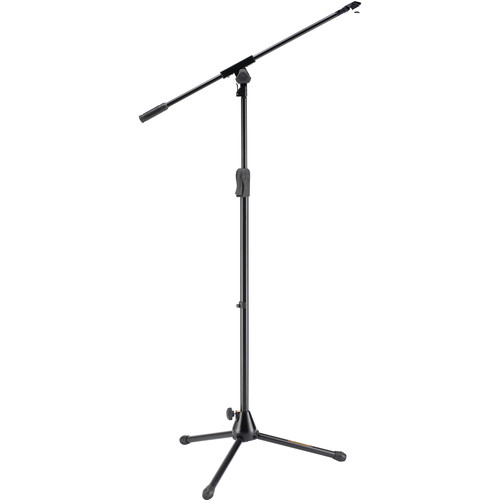 HERCULES Stands EZ Clutch Tripod Microphone Stand with Boom & EZ Mic Clip