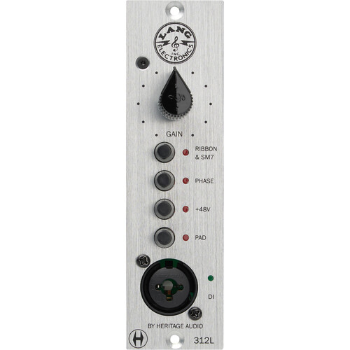 Heritage Audio 312L 500-Series NY Style Preamp with Built-In Lifter