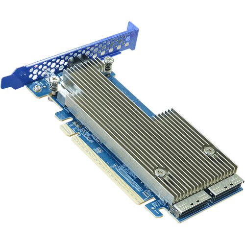 HighPoint Rocket 1624A PCIe Gen5 x16 to 2-MCIOx8 NVMe Switch Adapter