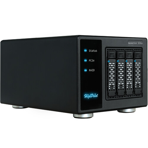 HighPoint RocketStor 6541AW 4-Bay PCIe 4.0 x16 RAID Enclosure