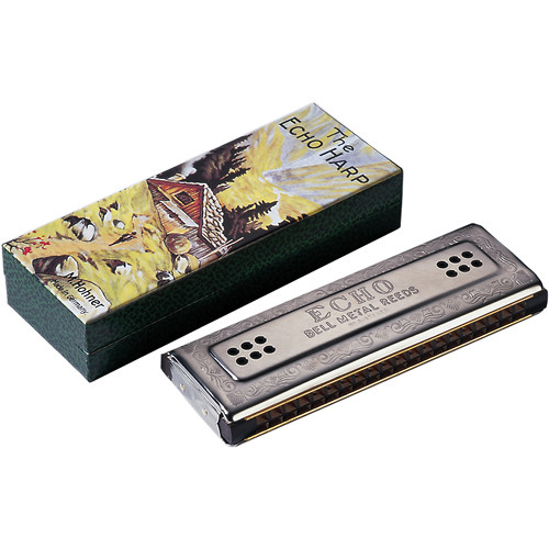 Hohner Echo 55 2 x 40 Hole Tremolo Harmonica (Keys A/D) 55A/D