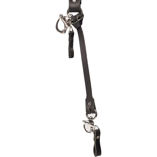 HoldFast Gear Leather Safety Lanyard (Black)