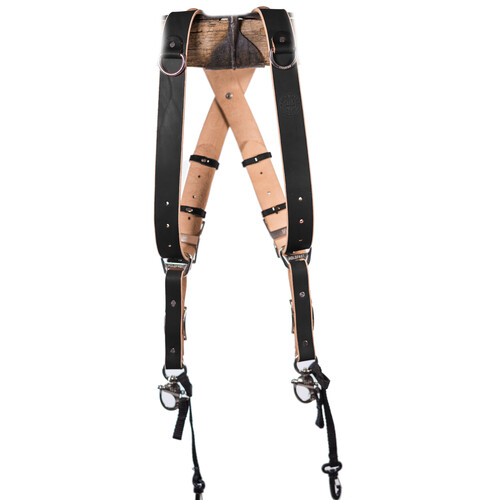 HoldFast Gear MoneyMaker 3-Camera Harness (Bridle Black Large)