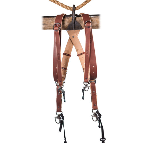 HoldFast Gear MoneyMaker 3-Camera Harness (Chestnut Medium)