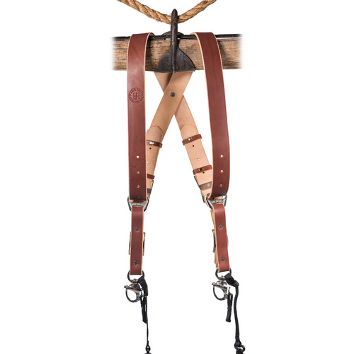HoldFast Gear MoneyMaker 2-Camera Harness (Chestnut Medium)