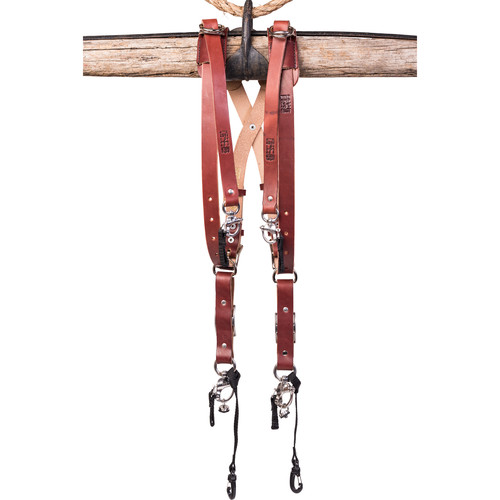 HoldFast Gear Money Maker Bridle Skinny 3 Camera Harness (Chestnut Large)