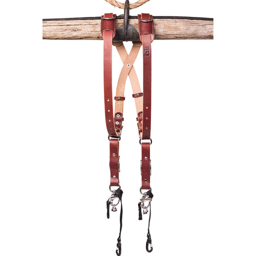 HoldFast Gear Money Maker Bridle Skinny 2 Camera Harness (Chestnut Small)