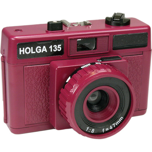 Holga 135 Plastic 35mm Camera (Wine) 221134 B&H Photo Video