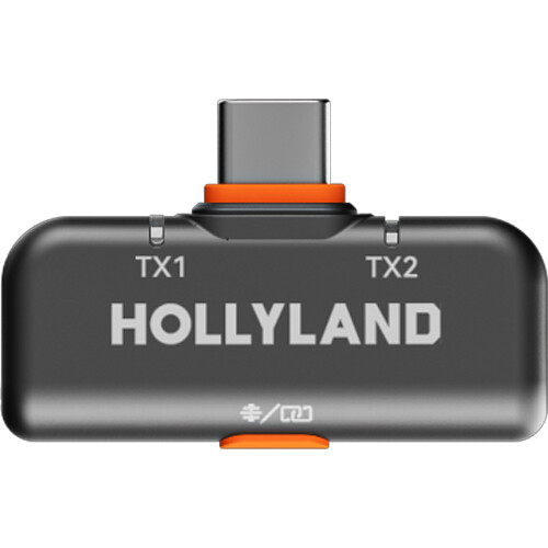 Hollyland LARK M2S Wireless Receiver with USB-C Connector for Mobile Devices (2.4 GHz Space Gray)
