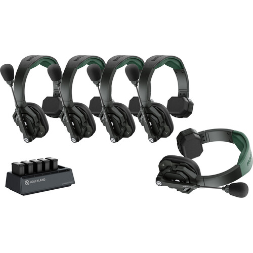 Hollyland Solidcom SE Pro 5S 5-Person Full-Duplex Single-Ear Headset Intercom System (1.9 GHz)