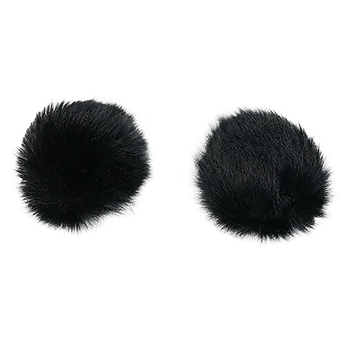 Hollyland Furry Windscreen for LARK M2 Transmitter (2-Pack Black)