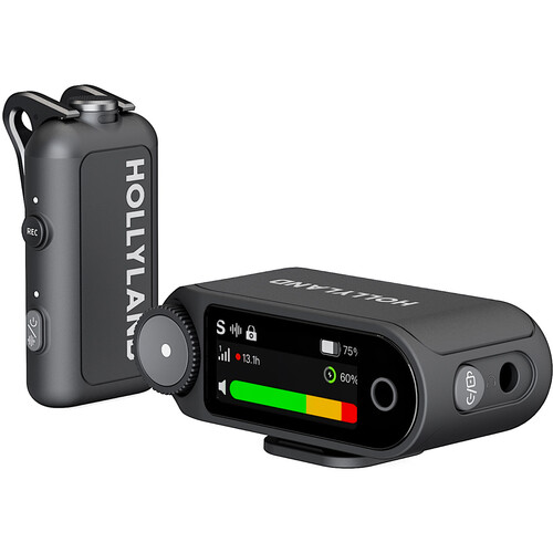 Hollyland LARK MAX 2 Solo Wireless Microphone System for Cameras (Space Gray 2.4 GHz)