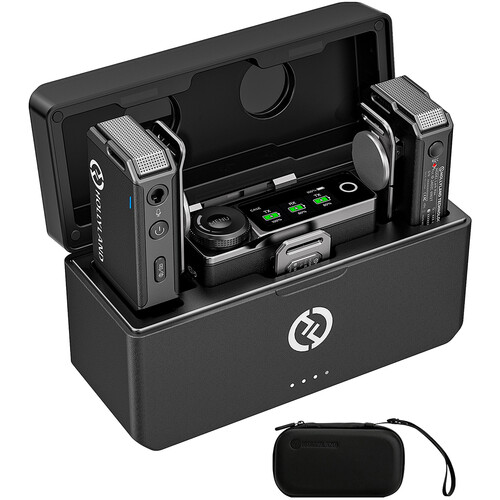 Hollyland LARK MAX Duo 2-Person Wireless Microphone System (2.4 GHz Black)