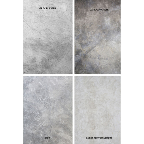 Best Ever Backdrops Portable Photography Backdrops (Greys 24 x 36