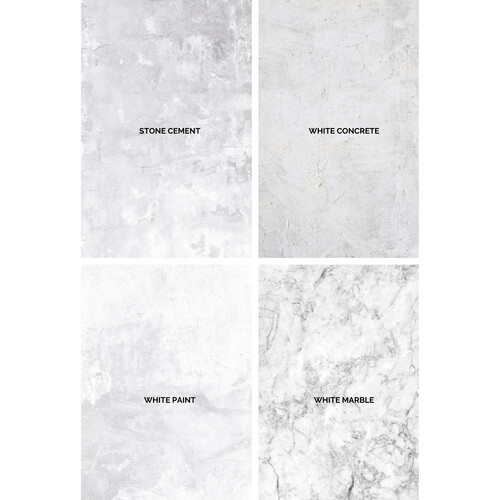Best Ever Backdrops Portable Photography Backdrops (White 24 x 36