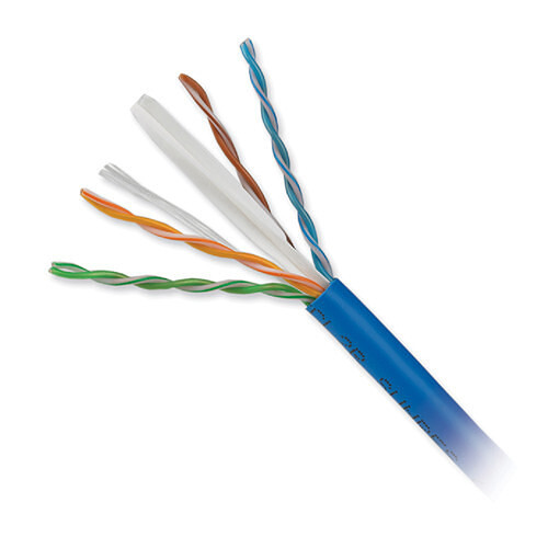 Honeywell 4-Pair 23 AWG CAT6 Plus Riser Cable (1000' Reel in-a-Box Blue)
