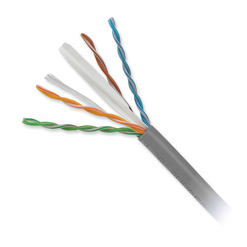 Honeywell 4-Pair 23 AWG CAT6 Plus Riser Cable (1000' Reel in-a-Box Gray)