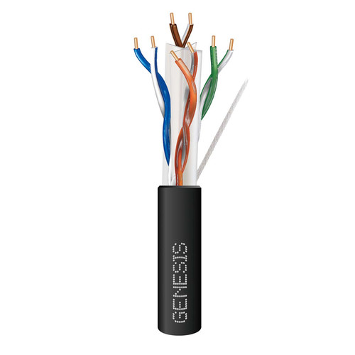 Honeywell Genesis Direct Burial Cat 6 Cable (500' Reel Black)