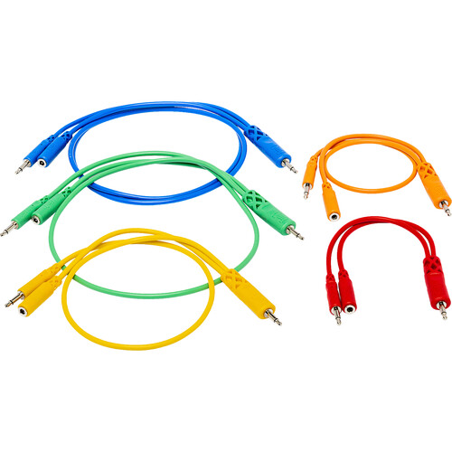 Hosa Technology Hopscotch Patch Cables (0.5 1 1.5 2 & 3' Pack of 5)