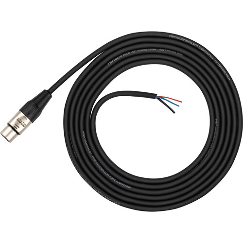 Hosa Technology 3-Pin XLR Female to Bare End Cable (10')
