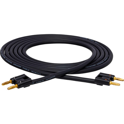Hosa Technology Dual Banana Male to Dual Banana Male Speaker Cable (3')