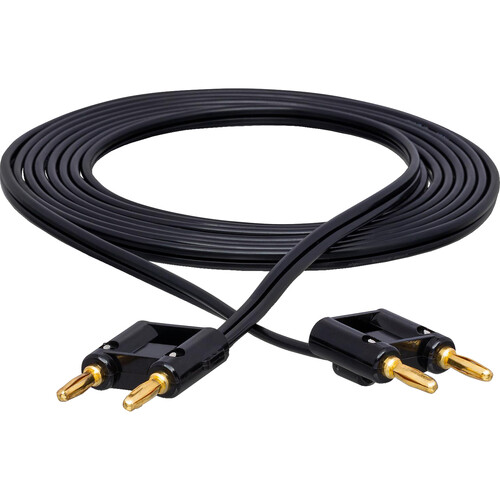 Hosa Technology Dual Banana Male to Dual Banana Male Speaker Cable (Black Zip 50')