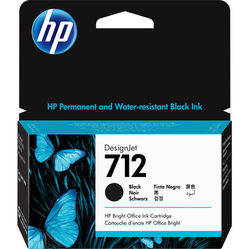 HP 712 Standard-Capacity Black Ink Cartridge (38mL)