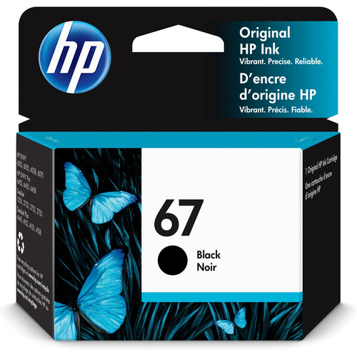 HP 67 Black Ink Cartridge for Select ENVY Printers 3YM56AN#140