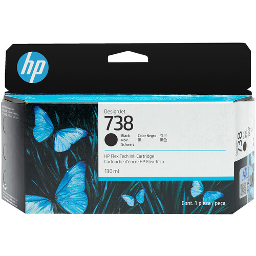 HP 738 Designjet Black Ink Cartridge (130mL)