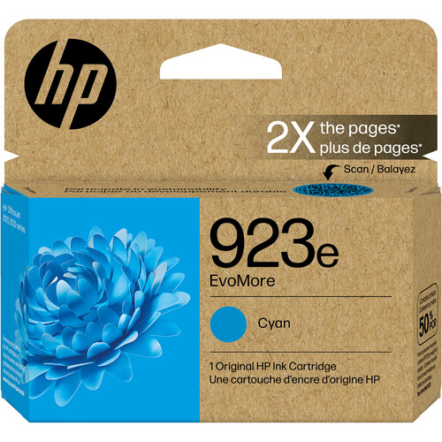 HP 923e EvoMore Cyan Original Ink Cartridge