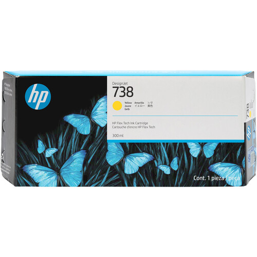 HP 738 Designjet Yellow Ink Cartridge (300mL)