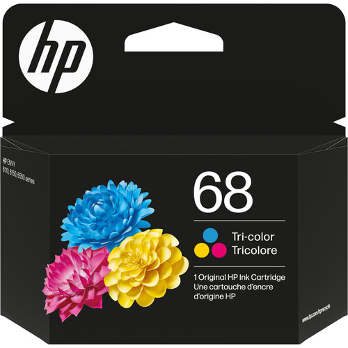 HP 68 Tri-Color Original Ink Cartridge for HP ENVY Inkjet Printers (Cyan Magenta Yellow)
