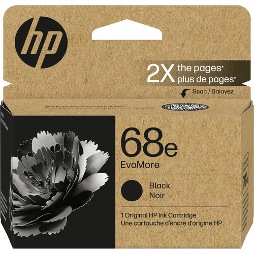 HP 68e EvoMore Black Original Ink Cartridge (Black)
