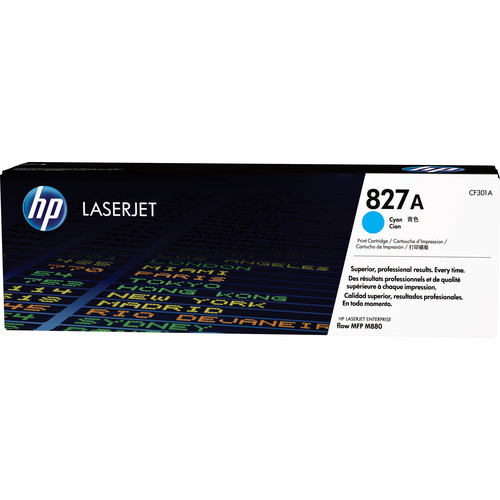 HP 827A Cyan LaserJet Toner Cartridge