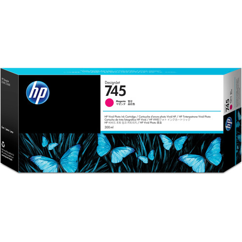 HP 745 DesignJet High-Capacity Magenta Ink Cartridge (300mL)