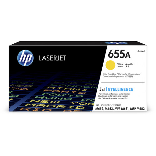 HP 655A LaserJet Enterprise Yellow Toner Cartridge