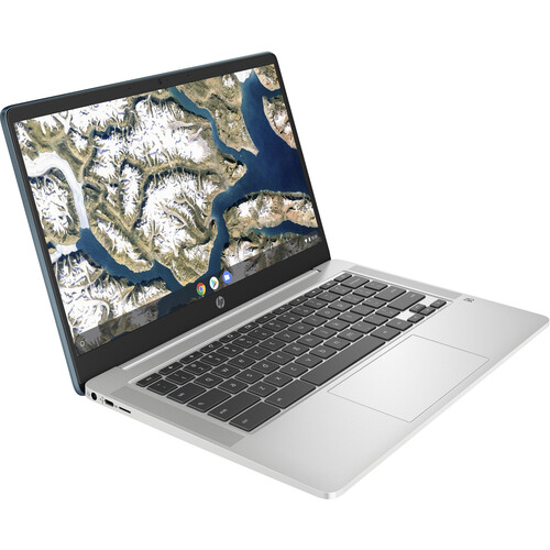 HP 14" 32GB Multi-Touch Chromebook 14a (Forest Teal & Natural Silver)