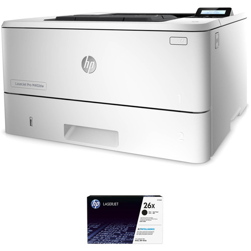 HP LaserJet Pro M402dw Monochrome Printer with Extra 26X Black