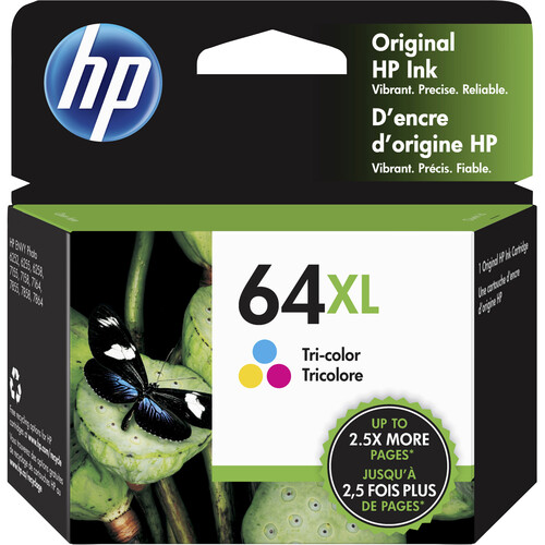 HP 64XL High-Yield Tri-Color Original Ink Cartridge